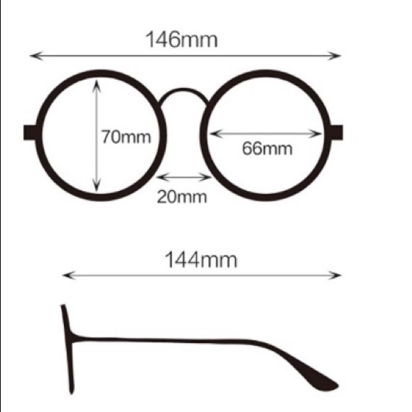 🆕 Double rimmed circle glasses - Picture 3 of 4